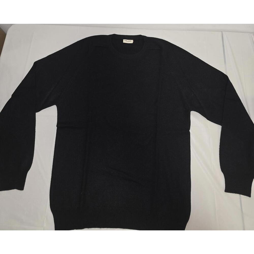 Saint Laurent Paris Black Cashmere Sweater